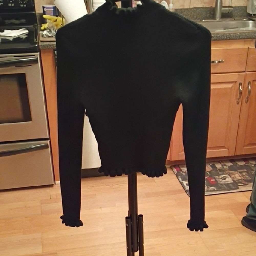 Source Unknown Stylish Black Turtleneck Sweater - image 10